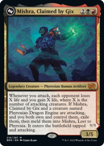 Mishra Claimed by Gix The Brothers' War Magic card