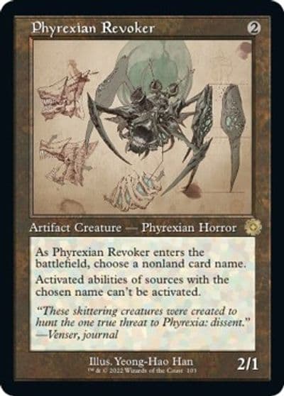 Phyrexian Revoker Schematic The Brothers' War: Retro Frame Artifacts Magic card