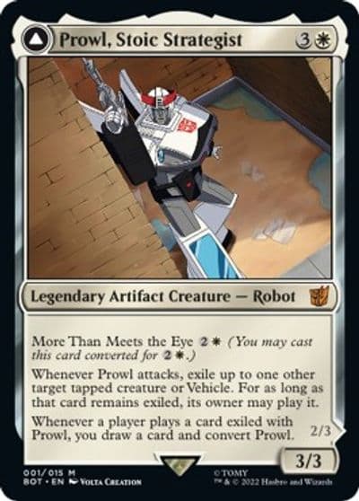Prowl Stoic Strategist Universes Beyond: Transformers Magic card