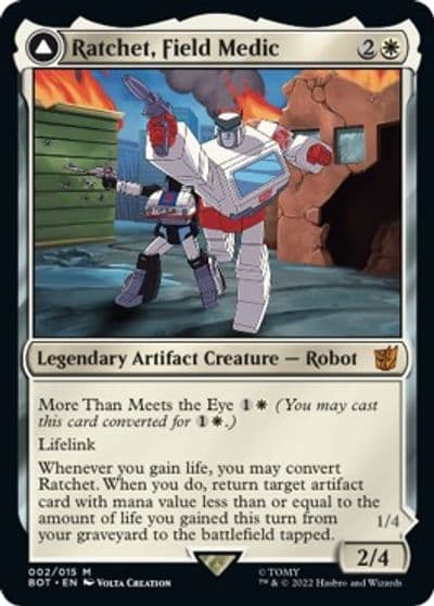 Ratchet Field Medic Universes Beyond: Transformers Magic card