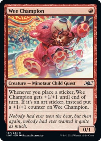 Wee Champion Unfinity Magic card