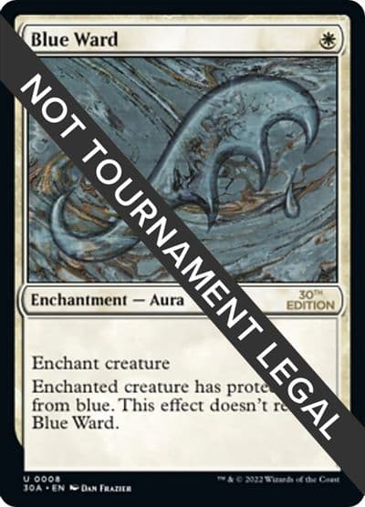 Blue Ward 30th Anniversary Edition Magic card