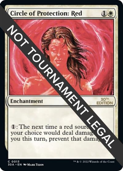 Circle of Protection Red 30th Anniversary Edition Magic card