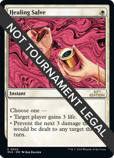 Healing Salve 30th Anniversary Edition Magic card