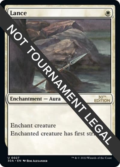 Lance 30th Anniversary Edition Magic card