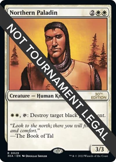 Northern Paladin 30th Anniversary Edition Magic card