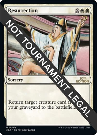 Resurrection 30th Anniversary Edition Magic card