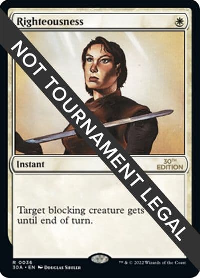 Righteousness 30th Anniversary Edition Magic card