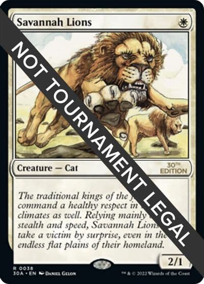 Savannah Lions 30th Anniversary Edition Magic card