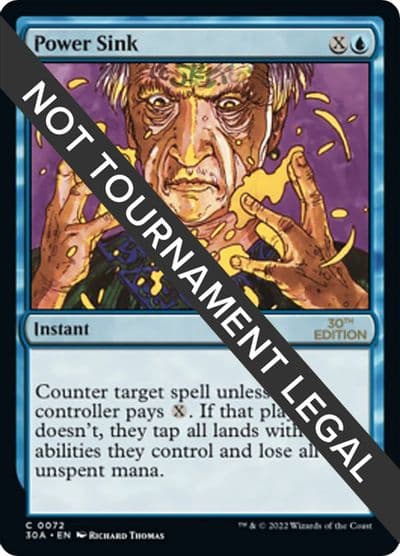 Power Sink 30th Anniversary Edition Magic card