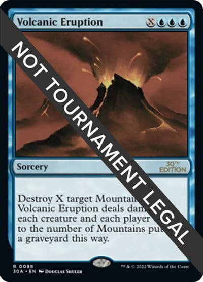 Volcanic Eruption 30th Anniversary Edition Magic card
