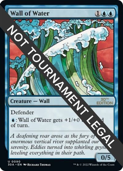 Wall of Water 30th Anniversary Edition Magic card