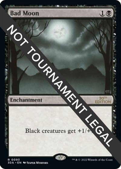 Bad Moon 30th Anniversary Edition Magic card