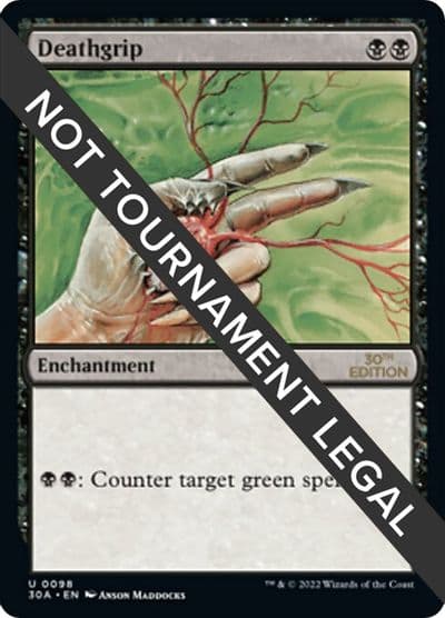 Deathgrip 30th Anniversary Edition Magic card