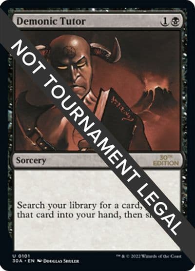 Demonic Tutor 30th Anniversary Edition Magic card