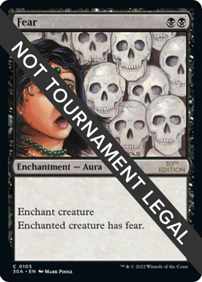 Fear 30th Anniversary Edition Magic card