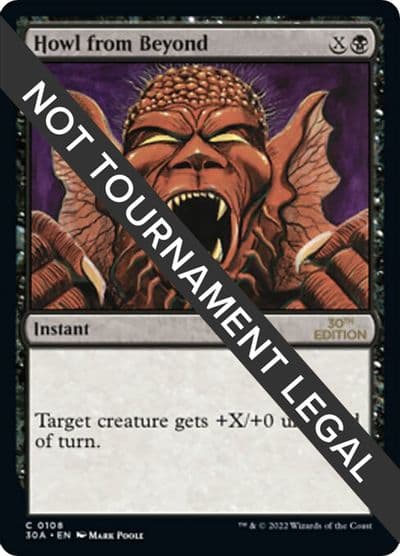 Howl from Beyond 30th Anniversary Edition Magic card