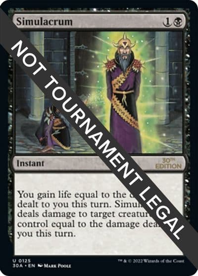 Simulacrum 30th Anniversary Edition Magic card