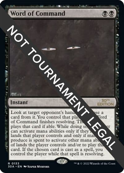 Word of Command 30th Anniversary Edition Magic card