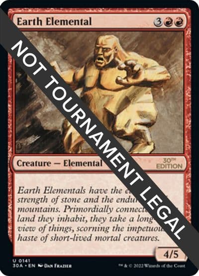 Earth Elemental 30th Anniversary Edition Magic card