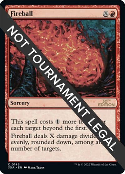 Fireball 30th Anniversary Edition Magic card