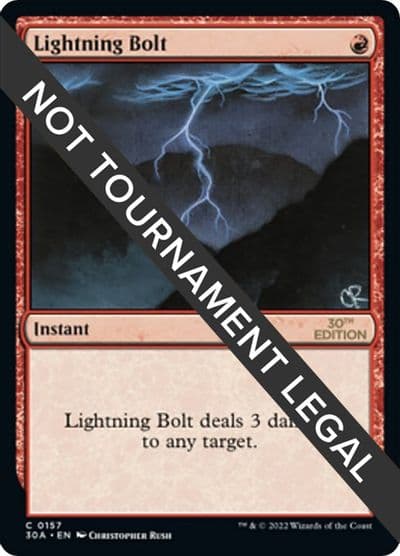 Lightning Bolt 30th Anniversary Edition Magic card