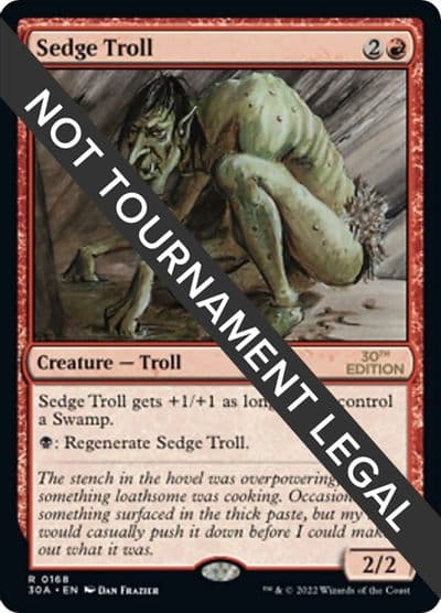 Sedge Troll 30th Anniversary Edition Magic card