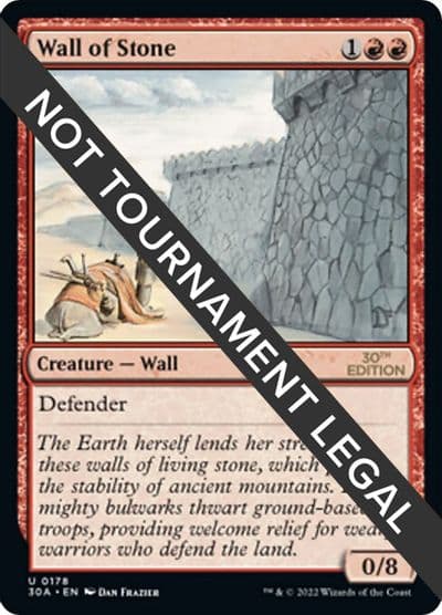 Wall of Stone 30th Anniversary Edition Magic card