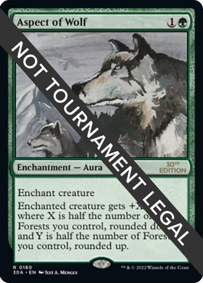Aspect of Wolf 30th Anniversary Edition Magic card