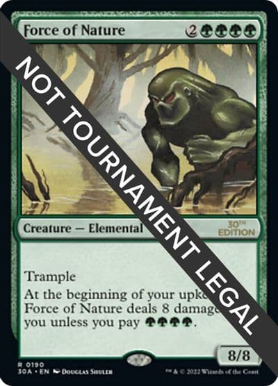Force of Nature 30th Anniversary Edition Magic card