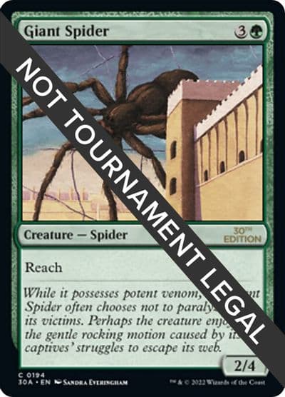 Giant Spider 30th Anniversary Edition Magic card