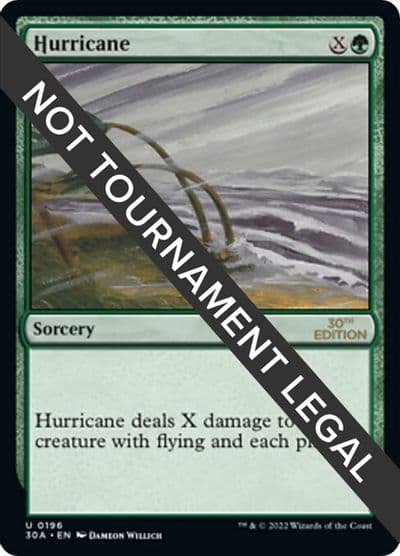 Hurricane 30th Anniversary Edition Magic card