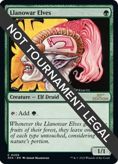 Llanowar Elves 30th Anniversary Edition Magic card