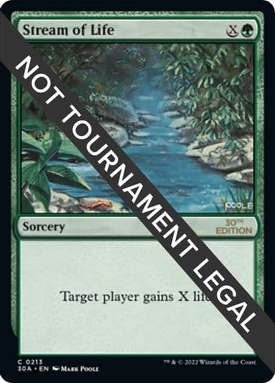 Stream of Life 30th Anniversary Edition Magic card