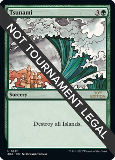 Tsunami 30th Anniversary Edition Magic card