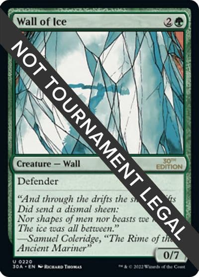 Wall of Ice 30th Anniversary Edition Magic card