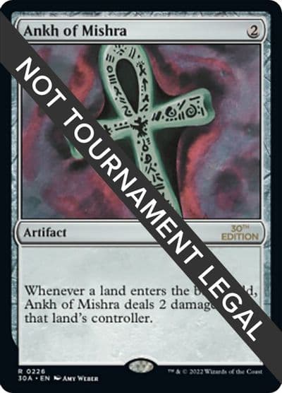 Ankh of Mishra 30th Anniversary Edition Magic card