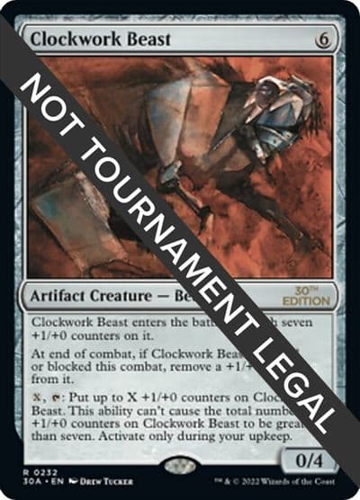 Clockwork Beast 30th Anniversary Edition Magic card