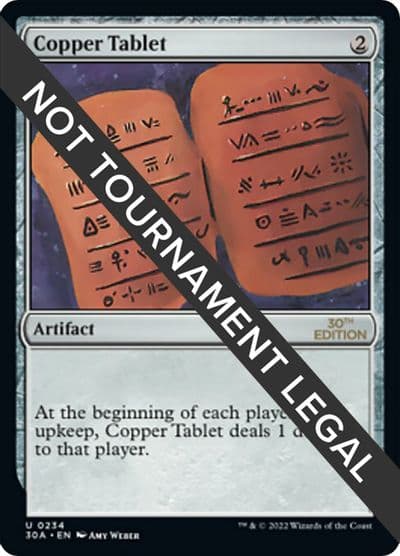 Copper Tablet 30th Anniversary Edition Magic card