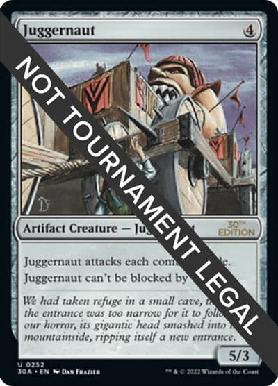 Juggernaut 30th Anniversary Edition Magic card