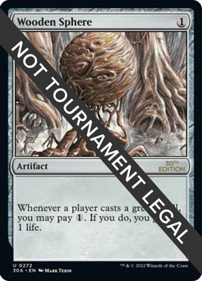 Wooden Sphere 30th Anniversary Edition Magic card