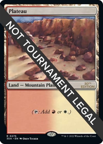 Plateau 30th Anniversary Edition Magic card