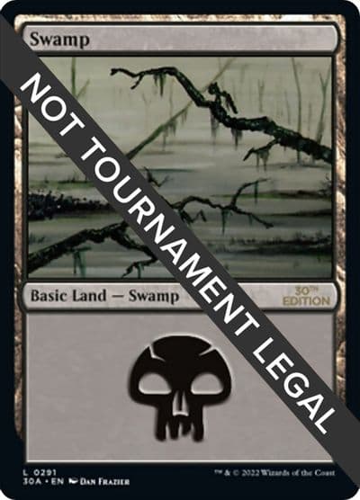 Swamp 291 30th Anniversary Edition Magic card