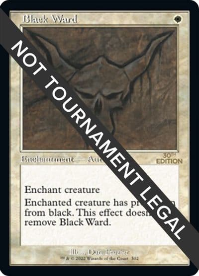 Black Ward Retro Frame 30th Anniversary Edition Magic card