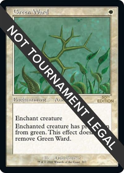 Green Ward Retro Frame 30th Anniversary Edition Magic card