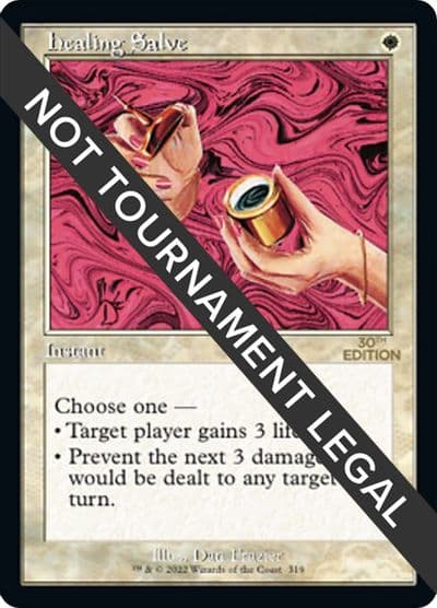 Healing Salve Retro Frame 30th Anniversary Edition Magic card