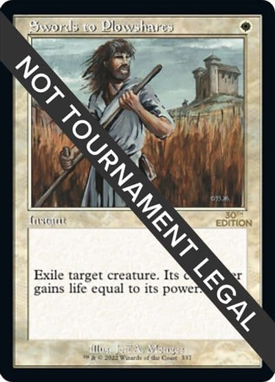 Swords to Plowshares Retro Frame 30th Anniversary Edition Magic card