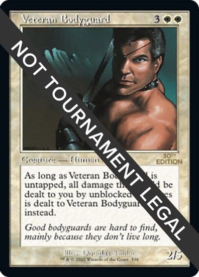 Veteran Bodyguard Retro Frame 30th Anniversary Edition Magic card