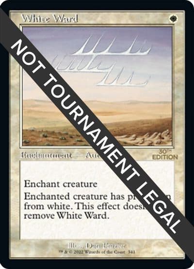 White Ward Retro Frame 30th Anniversary Edition Magic card