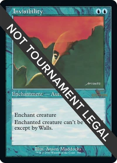 Invisibility Retro Frame 30th Anniversary Edition Magic card